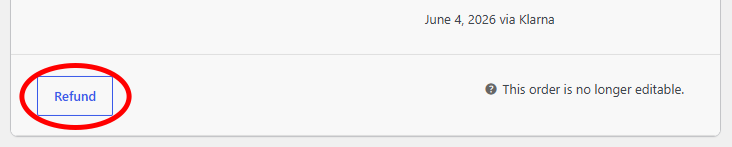 Refund an order in WooCommerce